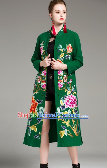 Traditional Ancient Chinese Young Women Cheongsam Dress Republic of China Tangsuit Stand Collar Blouse Dress Tang Suit Clothing