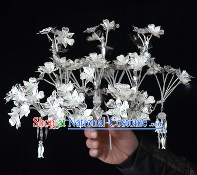 Traditional Chinese Miao Nationality Hair Accessories Headwear Hmong Miao Female Hairpins for Women