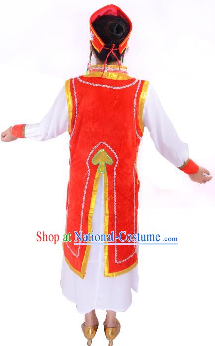 Traditional Chinese Miao Nationality Dance Clothing Hmong Ethnic Minority Costumes and Headwear