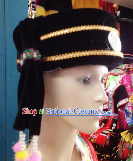 Traditional Chinese Miao Nationality Dance Clothing Hmong Ethnic Minority Costumes and Headwear