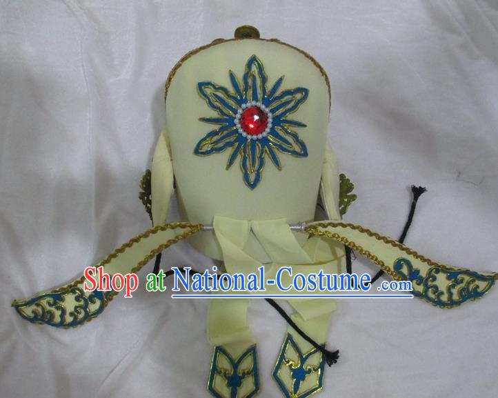 Traditional China Beijing Opera Costume Gifted Scholar Embroidered Robe and Hat Ancient Chinese Peking Opera Embroidery Clothing