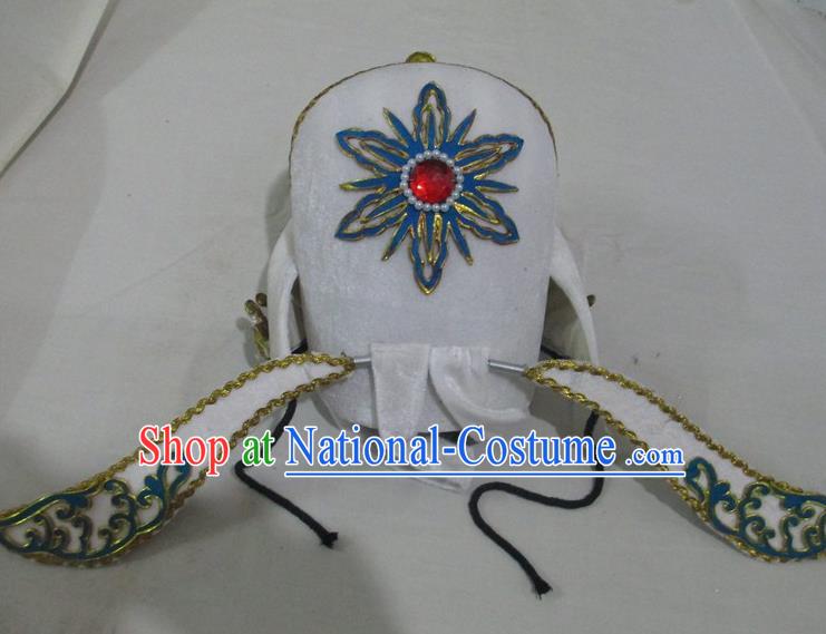 Traditional China Beijing Opera Costume Gifted Scholar Embroidered Robe and Hat Ancient Chinese Peking Opera Embroidery Clothing