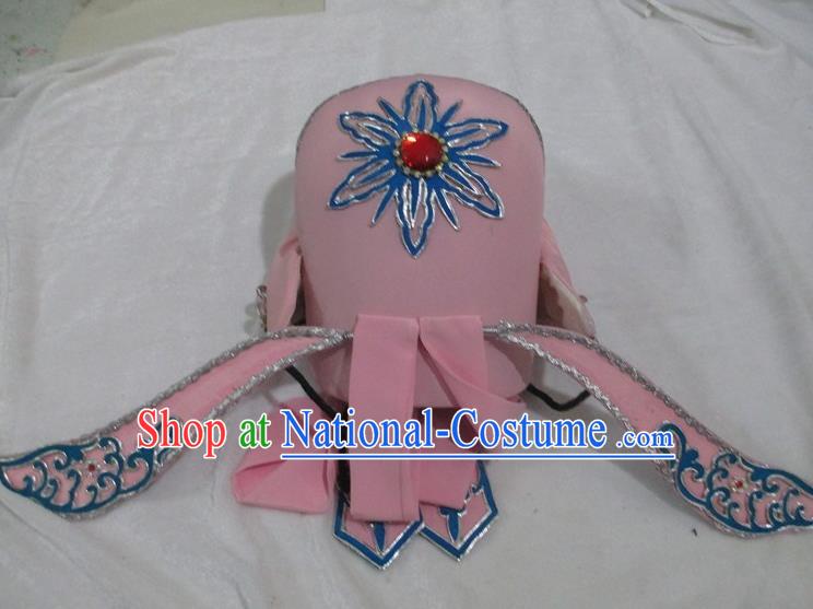 Traditional China Beijing Opera Costume Gifted Scholar Embroidered Robe and Hat Ancient Chinese Peking Opera Embroidery Clothing