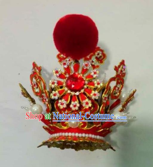 Traditional Chinese Beijing Opera Niche Hairdo Crown Hair Accessories Peking Opera Headwear