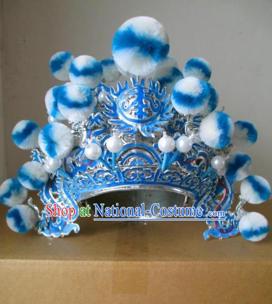 Traditional Chinese Beijing Opera Helmet Hair Accessories Peking Opera General Hats Headwear