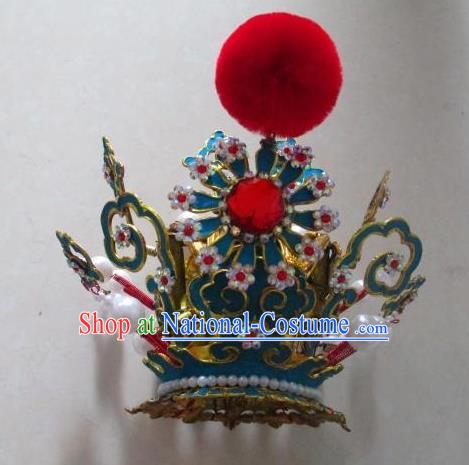 Traditional Chinese Beijing Opera Niche Hair Crown Peking Opera Young Men Headwear