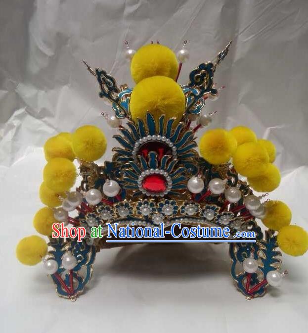 Traditional Chinese Beijing Opera Niche Hats Peking Opera Prince Headwear