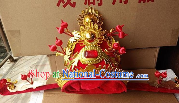 Traditional China Beijing Opera Costume Gifted Scholar Embroidered Robe and Hat Ancient Chinese Peking Opera Embroidery Clothing