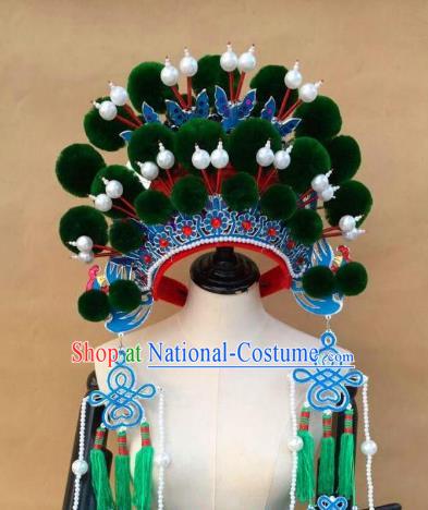 Traditional Chinese Beijing Opera Phoenix Coronet Hair Accessories Peking Opera Actress Hats Headwear