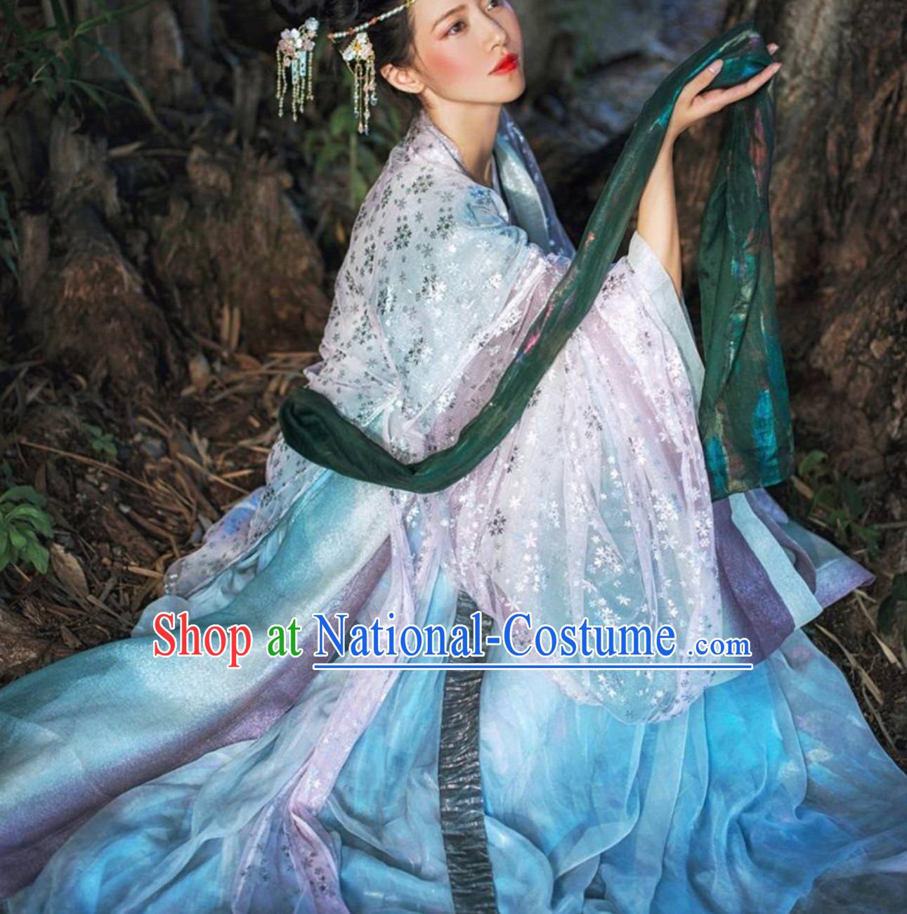 Top Traditional Hanfu Dress Clothing Daxiushan Formal Wear of Royal Chinese Women