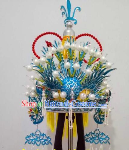 Traditional Chinese Beijing Opera Queen Phoenix Coronet Hair Accessories Peking Opera Actress Hats Headwear