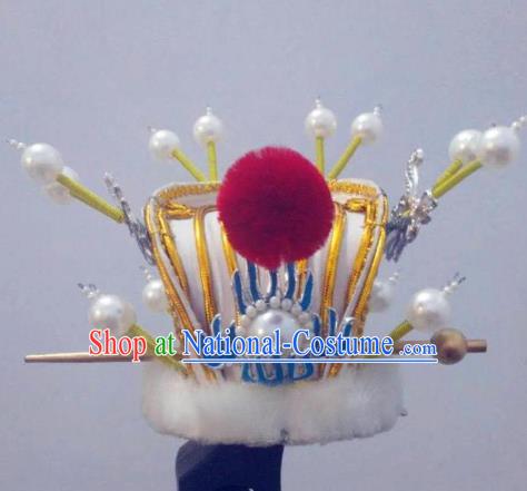 Traditional Chinese Beijing Opera Niche Hair Accessories Peking Opera Prince Hair Crown Headwear