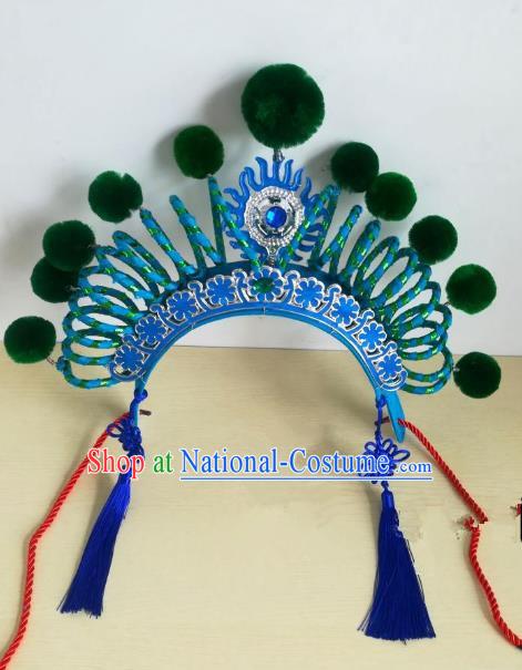 Chinese Traditional Beijing Opera Diva Helmet Peking Opera Martial Arts Actress Hats Headwear