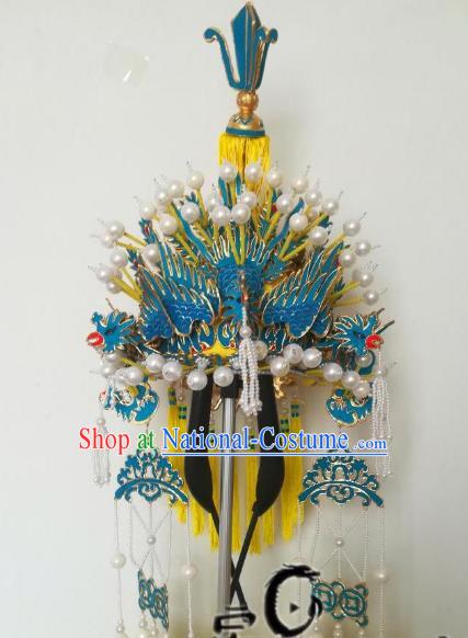 Chinese Traditional Beijing Opera Pantaloon Phoenix Coronet Peking Opera Old Women Hats Headwear