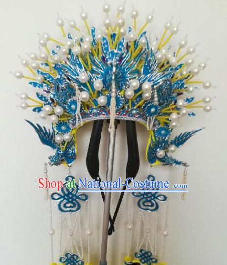 Chinese Traditional Beijing Opera Imperial Consort Phoenix Coronet Peking Opera Diva Hats Headwear