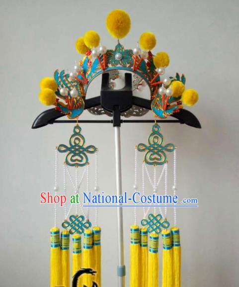 Chinese Traditional Beijing Opera Pantaloon Helmet Peking Opera Female General Hats Headwear