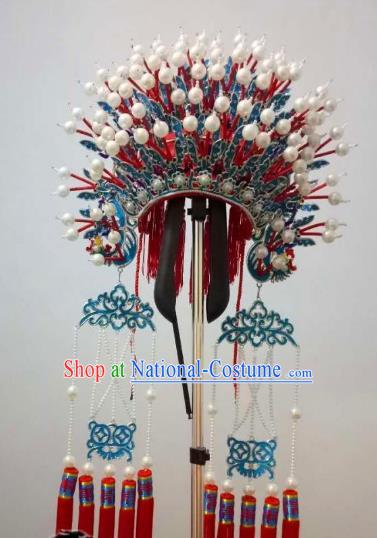 Chinese Traditional Beijing Opera Diva Hair Accessories Peking Opera Imperial Consort Phoenix Coronet Headwear