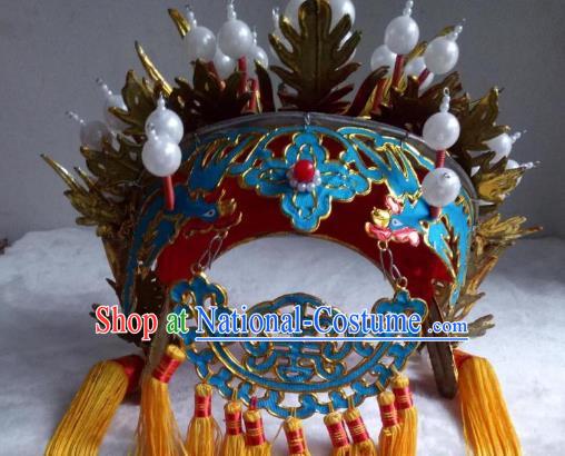 Traditional China Beijing Opera Costume Gifted Scholar Embroidered Robe and Hat Ancient Chinese Peking Opera Embroidery Clothing