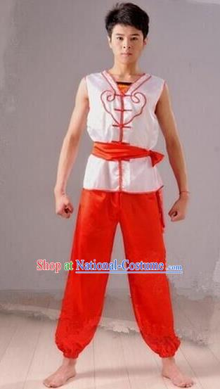 Traditional Chinese Folk Dance Costume, Chinese Yangko Drum Dance Clothing for Men