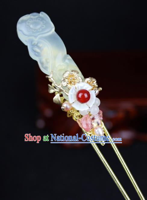 Chinese Ancient Handmade Hair Accessories Pure Cupper Hairpins for Women