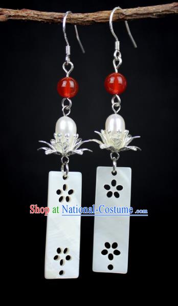 Chinese Ancient Handmade Earrings Accessories Hanfu Tassel Eardrop for Women