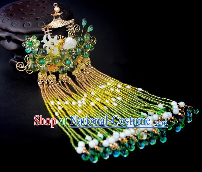 Chinese Ancient Handmade Hair Accessories Tassel Step Shake Hairpins for Women