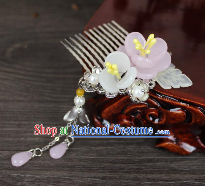 Chinese Ancient Handmade Hair Accessories Flowers Tassel Hair Combs Hairpins for Women