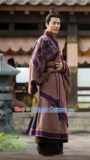 Traditional Ancient Chinese Han Dynasty Nobility Childe Marquis Yin Xing Replica Costume for Men