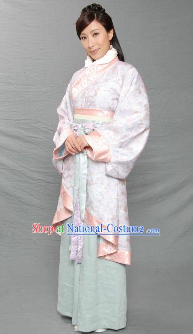 Ancient Chinese Han Dynasty Court Maid Hanfu Dress Las Meninas Replica Costume for Women