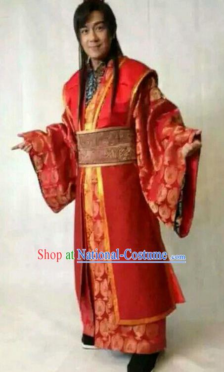 Traditional Chinese Wei and Jin Dynasties Medical Scientist Physician Huangpu Mi Wedding Replica Costume for Men