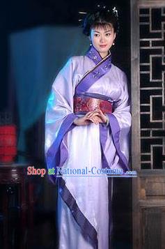 Chinese Ancient Han Dynasty Imperial Concubine Hanfu Dress Replica Costume for Women