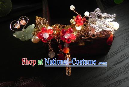 Chinese Handmade Ancient Hairpins Hair Accessories Classical Hanfu Butterfly Hair Stick for Women