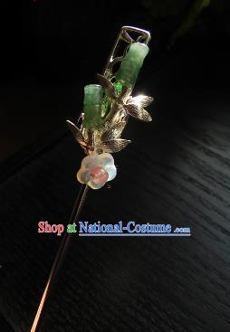 Chinese Handmade Ancient Hair Accessories Classical Hanfu Jade Hairpins for Women