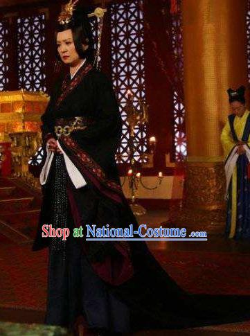 Chinese Ancient Empress Dowager Hanfu Dress Northern and Southern Dynasties Qi Kingdom Queen Mother Replica Costume for Women