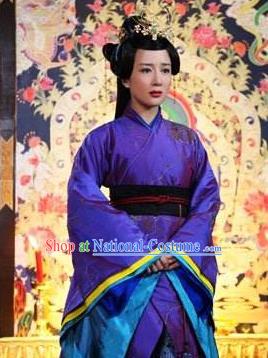 Chinese Ancient Northern and Southern Dynasties Qi Kingdom Princess Gao Xiang Replica Costume for Women