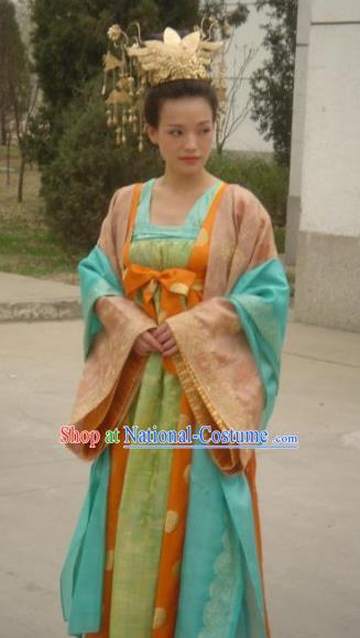 Chinese Ancient Tang Dynasty Palace Lady Female Assassin Hong Fu Hanfu Dress Replica Costume for Women