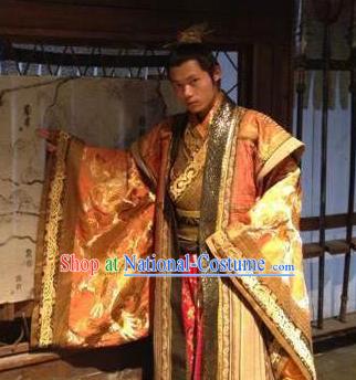 Chinese Ancient Western Wei Dynasty Emperor Li Jing Replica Costume for Men