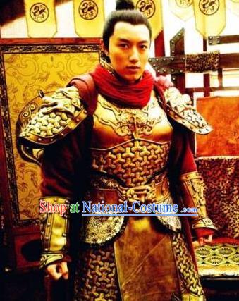 Chinese Ancient Sui Dynasty Minister General Yuwen Chenglong Replica Costume for Men