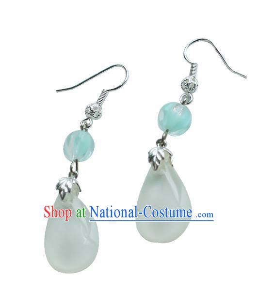 Chinese Handmade Ancient Jewelry Accessories Eardrop Hanfu Earrings for Women