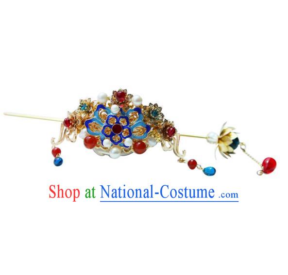 Chinese Ancient Handmade Hanfu Hairdo Crown Hairpins Hair Accessories for Women