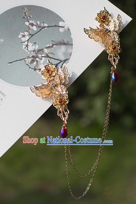 Chinese Ancient Style Hair Jewelry Accessories Cosplay Hairpins Headwear Headdress for Women