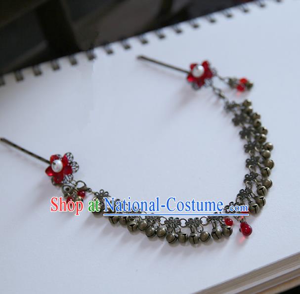 Chinese Ancient Handmade Hanfu Frontlet Hairpins Palace Lady Hair Accessories for Women