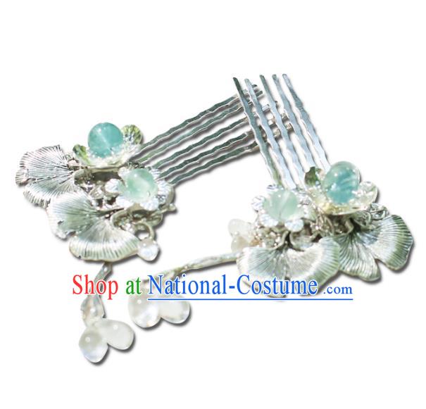 Chinese Ancient Handmade Hanfu Tassel Hair Combs Hairpins Hair Accessories for Women