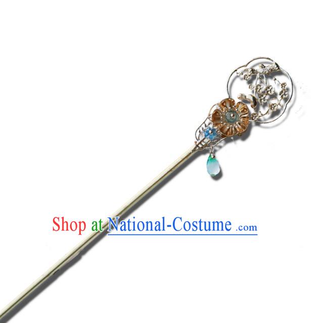 Chinese Ancient Handmade Hanfu Wintersweet Hair Clips Hairpins Hair Accessories for Women