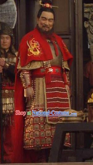 Chinese Ancient Eastern Han Dynasty Prime Minister Cao Cao Historical Costume for Men