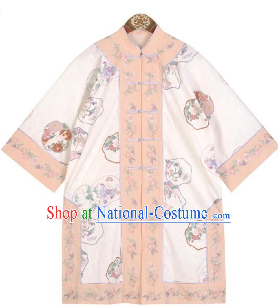 Top Crouching Tiger Hidden Dragon Style Tai Chi Kongfu Taiji Long Blouse