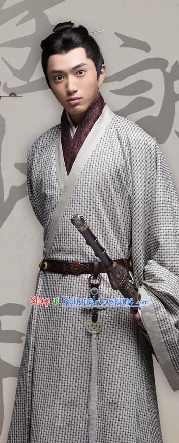 Chinese Ancient Three Kingdoms Period Wei State Prince Cao Pi Historical Costume for Men