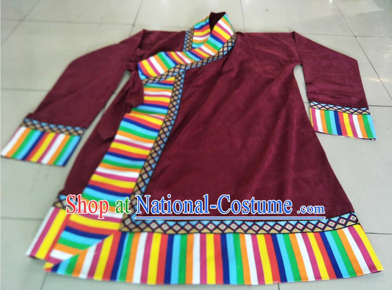 Top Handmade Traditional Tibetan Long Robe for Men