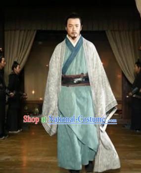 Chinese Ancient Warring States Period Tactician Strategist Guiguzi Historical Costume for Men