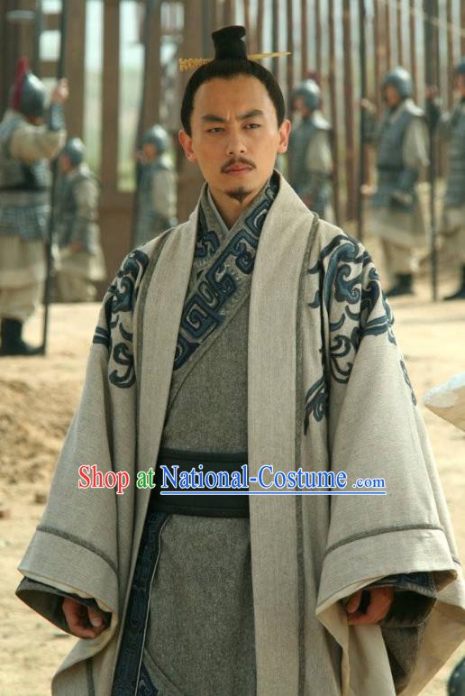 Traditional Chinese Spring and Autumn Period Famous Militarist Politician Sun Wu Replica Costumes for Men